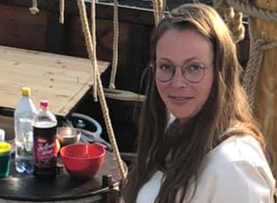 An image of one of the crew, Linda Sten Vågsnes